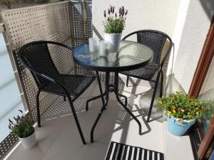 Balkón nebo terasa v ubytování Apartament Zamojska - GarwoNocka