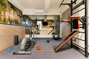 Fitness centrum a/nebo fitness zařízení v ubytování Amber Design Residence