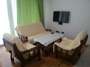 TV a/nebo společenská místnost v ubytování Apartments Gorančica