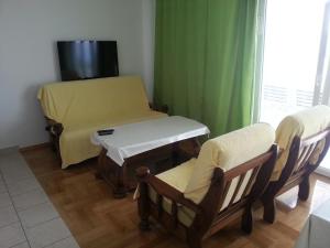 TV a/nebo společenská místnost v ubytování Apartments Gorančica
