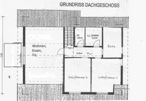Půdorys ubytování Ferienwohnung Pickenhan