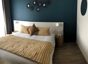 Кровать или кровати в номере Boutique Hotel & Spa la Villa Cap Ferrat