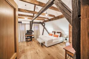 Postel nebo postele na pokoji v ubytování Hotel Pok Garni