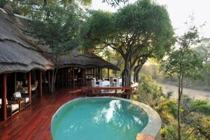 Piscina de la sau aproape de Imbali Safari Lodge