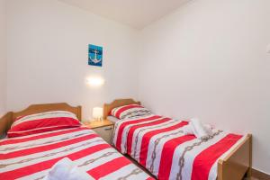 Posteľ alebo postele v izbe v ubytovaní Apartment in pinewood near the sea