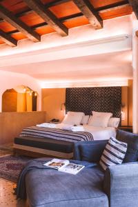 Coin salon dans l'établissement Hotel Finca Ca N'ai - Adults Only