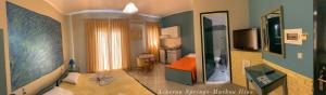 TV a/nebo společenská místnost v ubytování Acheron Springs-Markou Ilias