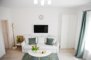 A television and/or entertainment centre at Rába Apartman House