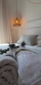 Hostal Sa Posada Set Cales客房内的一张或多张床位