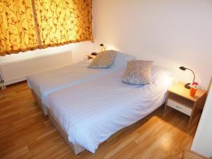 a bed with two pillows on it in a bedroom at Holiday Home 2-1 by Interhome in Lochem +9 photos