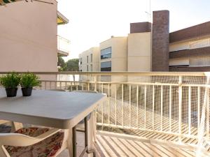 A balcony or terrace at Apartment DMS IV-3 by Interhome