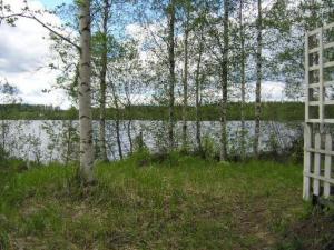 a view of a body of water with trees at Holiday Home Mariantupa by Interhome in Muurame