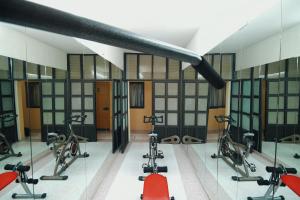 Fitness centrum a/nebo fitness zařízení v ubytování HOTEL EL CONQUISTADOR MONARCA. + 37 fotografií