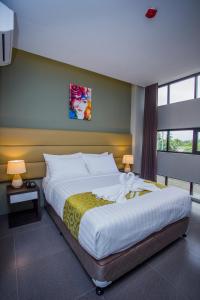 Postel nebo postele na pokoji v ubytování Hotel Costa Brava
