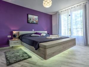 Tempat tidur dalam kamar di Villa Karin by Interhome