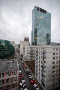 Výhľad na mesto Varšava alebo výhľad na mesto priamo z apartmánu