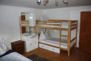 Łóżko lub łóżka w pokoju w obiekcie Ferienwohnung Schaupphof