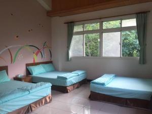 Postel nebo postele na pokoji v ubytování Shin-Liu Garden B&B