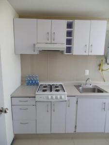 Kuchyň nebo kuchyňský kout v ubytování Hotel Suites Bernini