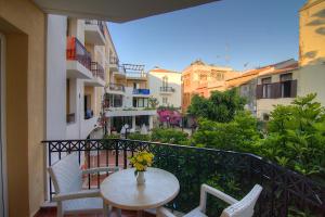 En balkong eller terrasse på Fortezza Hotel