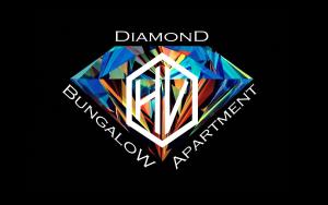 ein Logo mit einem Diamanten und den Worten Diamant und Realität in der Unterkunft H & V Residence - Diamond Bungalow Apartment in Arad