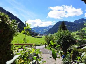 a view of a valley with mountains in the distance at Apartment Christeli by Interhome in Zweisimmen