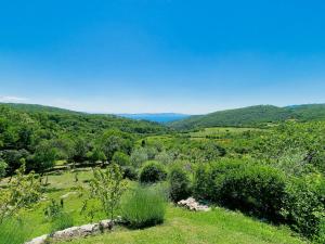 a view of a green field with trees and bushes at Holiday Home Panorama 2 by Interhome in Labin