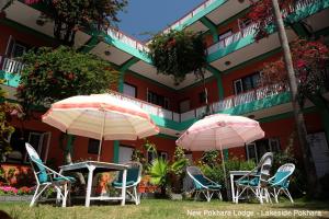 A garden outside New Pokhara Lodge - Pokhara Lakeside