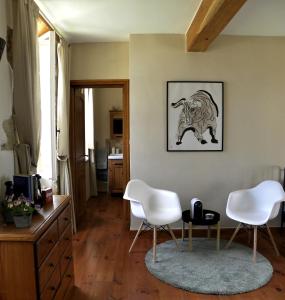 Posezení v ubytování Maison Olleris