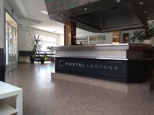 a lobby with a hospital laboratoryarma sign in a building at Hostal Lady Ana María in Collado-Villalba +20 photos