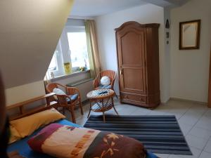 Posezení v ubytování Ferienwohnung Ebeling under stars