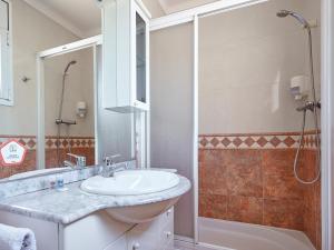 Koupelna v ubytování Hostal Mas Ferrer