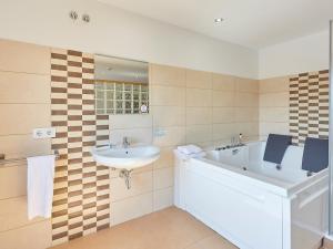 Koupelna v ubytování Hostal Mas Ferrer