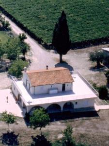 Letecký snímek ubytování casa colonica