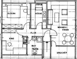 De plattegrond van Bei Mechlers