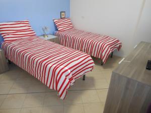 Łóżko lub łóżka w pokoju w obiekcie B&B Relax