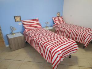Łóżko lub łóżka w pokoju w obiekcie B&B Relax
