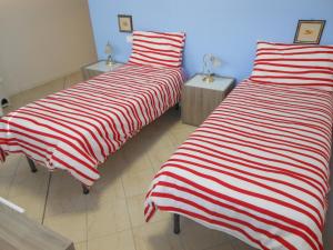 Łóżko lub łóżka w pokoju w obiekcie B&B Relax
