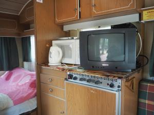 Kuchyň nebo kuchyňský kout v ubytování Camping Anastazja