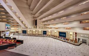 a large shopping mall with a large floor at Luxor in Las Vegas