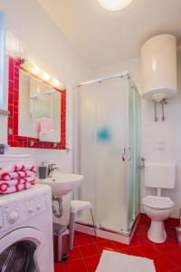 Koupelna v ubytování Apartman Madlen
