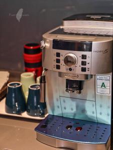 Comodidades para preparar café e chá em Wujie Childlike B&B