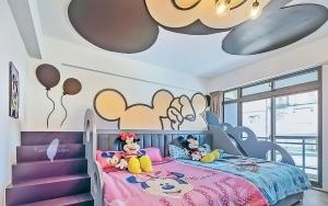 Cama ou camas em um quarto em Wujie Childlike B&B