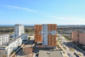 Výhľad na mesto Gdansk alebo výhľad na mesto priamo z apartmánu