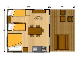 Majutuskoha O2 Camping korruse plaan