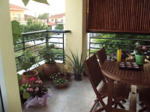 A balcony or terrace at Holiday Home in Chalkidiki, Lakkoma