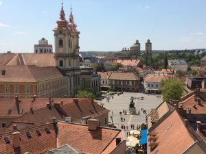 Výhľad na mesto Jáger alebo výhľad na mesto priamo z apartmánu