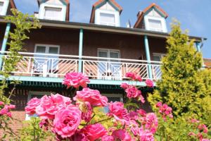 Garður fyrir utan Hotel Blumlage