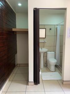 Koupelna v ubytování Le Petit Hotel