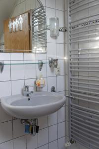 Vonios kambarys apgyvendinimo įstaigoje Ferienwohnungen Kramheller